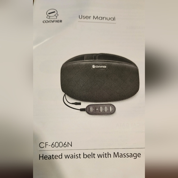 Comfier Heating Pad for Back PainHeat Belly Wrap Belt Vibration Massage - Picture 5 of 6